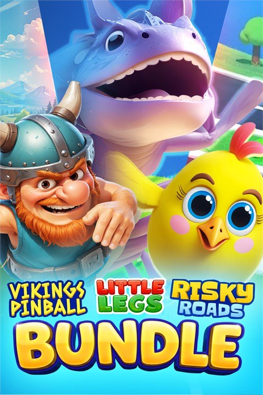 Vikings Pinball + Little Legs + Risky Roads (Bundle)